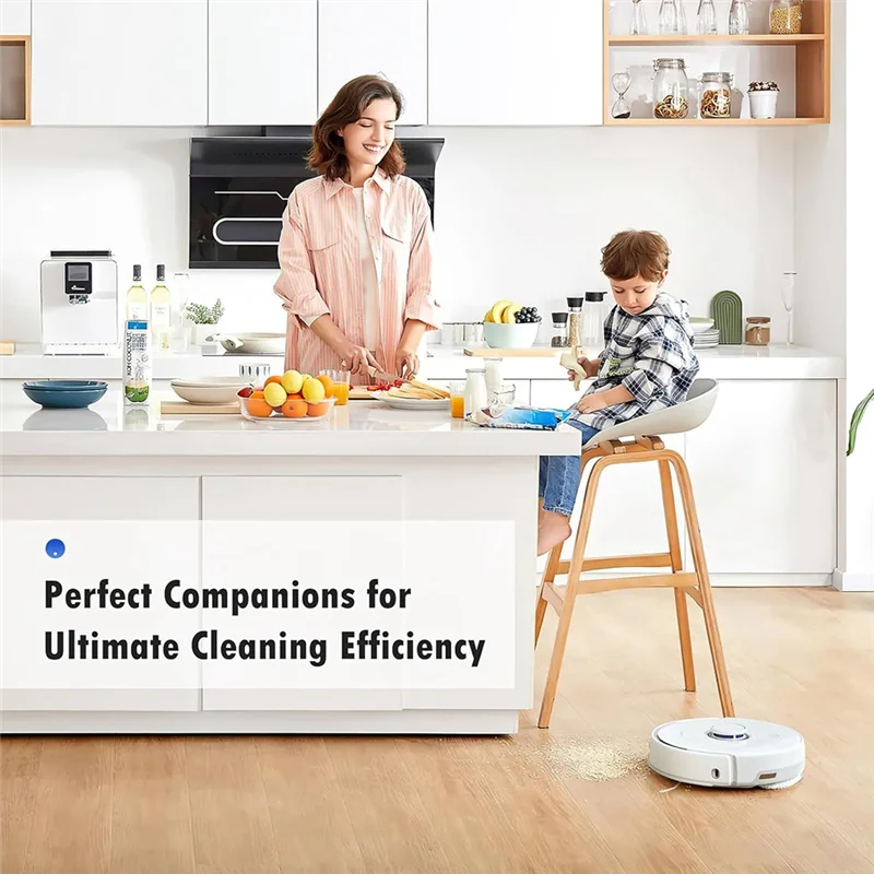 A24P 4-pack wegwerpstofzakken met HEPA-filter voor NARWAL Freo X Ultra robotstofzuiger, 1L grote stofzakvervanging