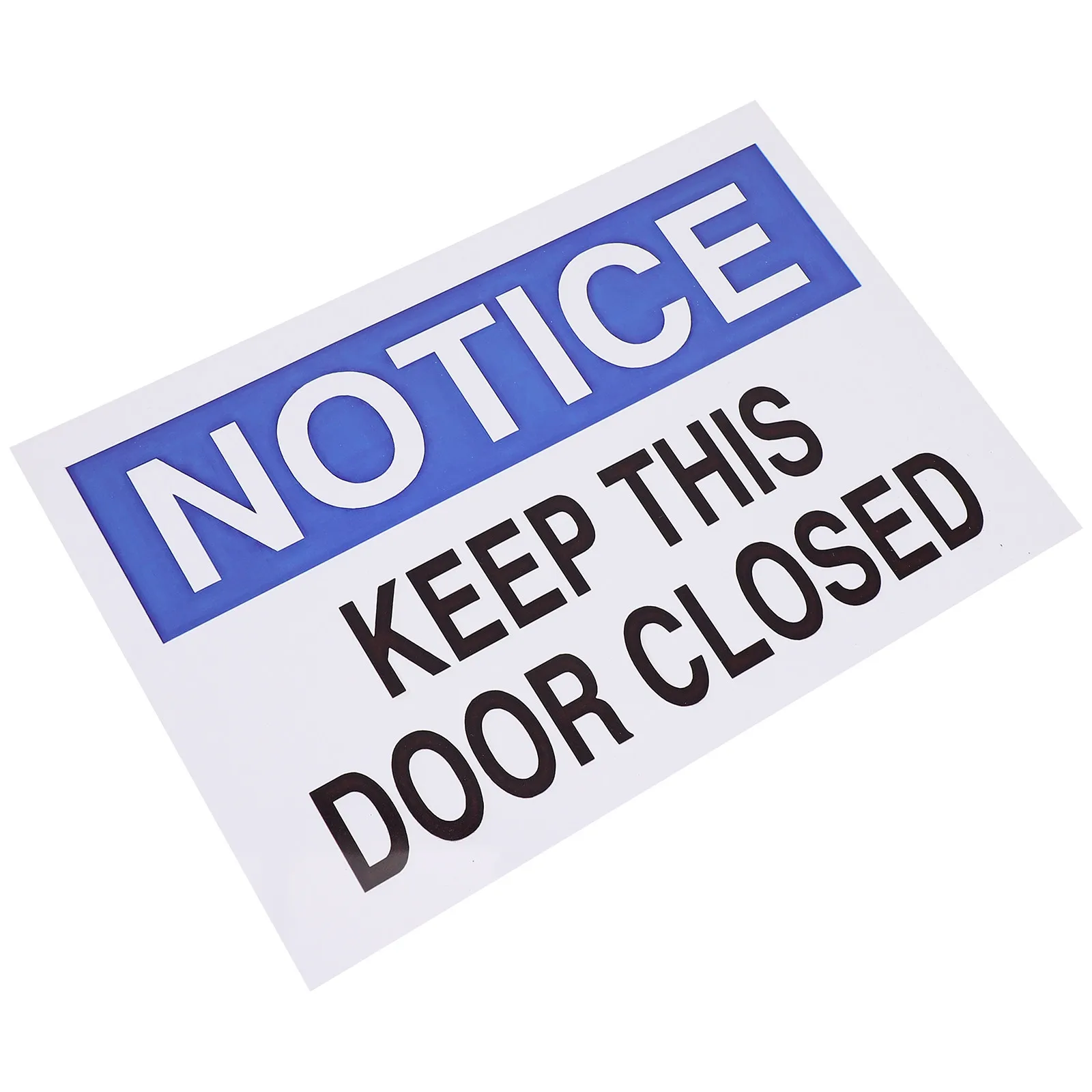 

Heavy Duty Aluminum Closed Sign Keep This Door Closed Notice Plate Clear Warning Sign for Retail