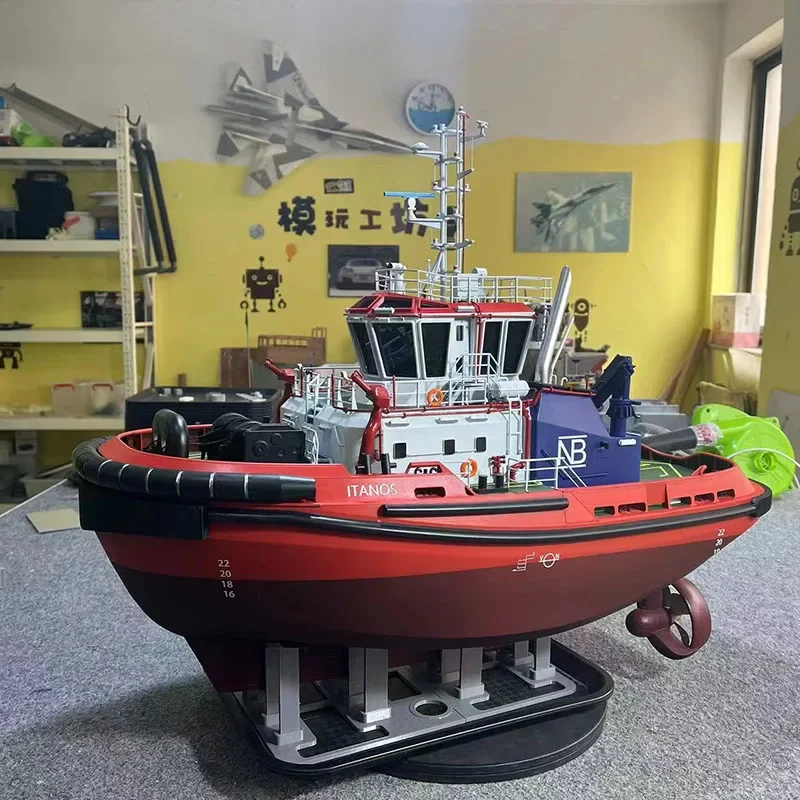 

Модель Tugboat RC ER95, модель корабля ручной работы с дистанционным управлением, готовая игрушка, подарок, морской буксир, инженерный корабль, 1/40