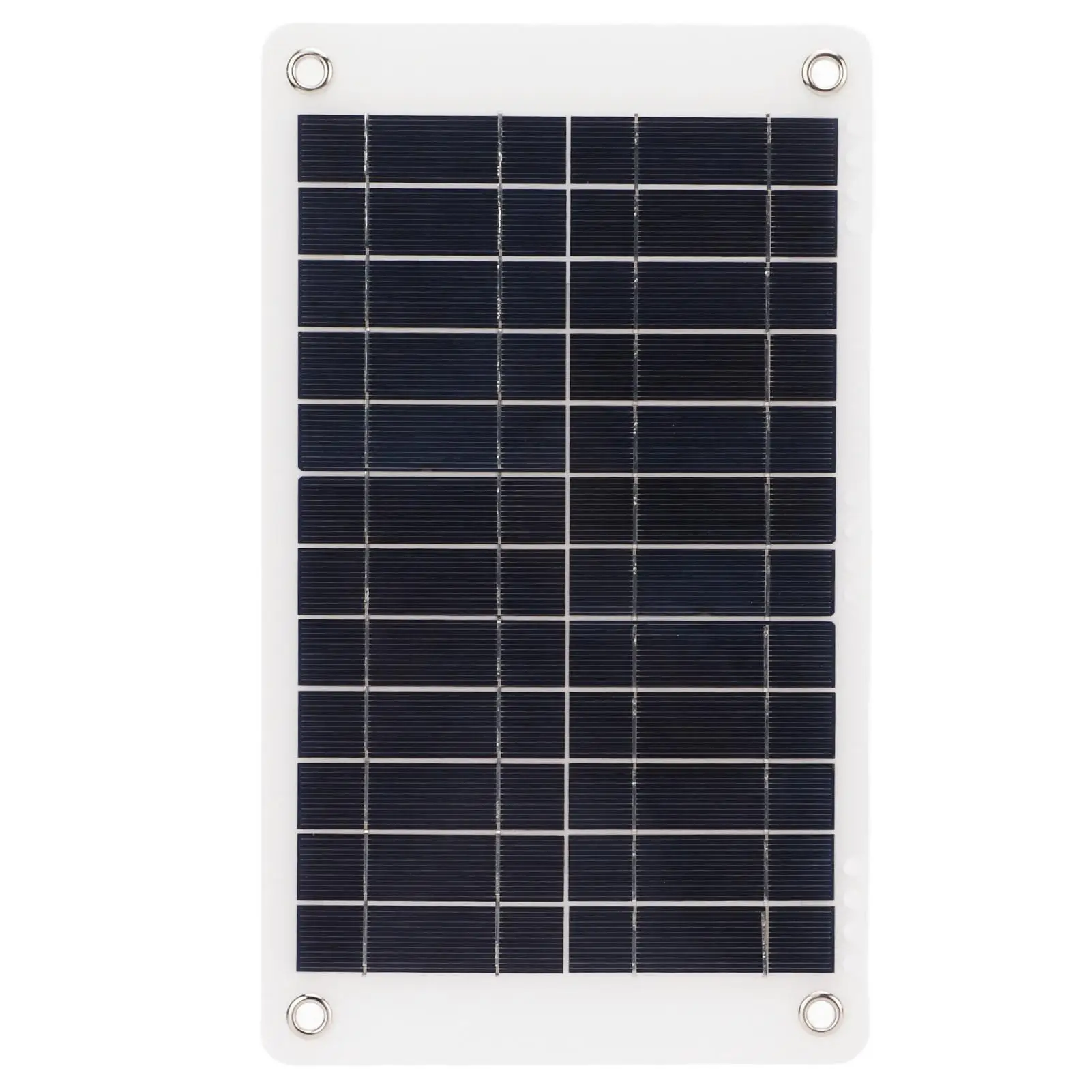 12V 8.5W Semi-Flexible Monocrystalline Solar Panel Charger with Clip - Outdoor Battery Tool