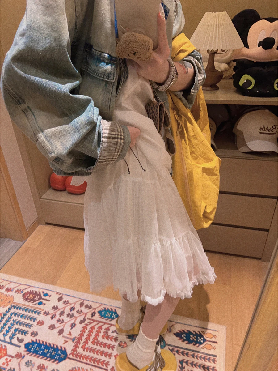 

Юбка-полусолнце в балетном стиле из сетки, пышная, с асимметричным подолом, повседневная, свободного кроя, H-образная, для весны