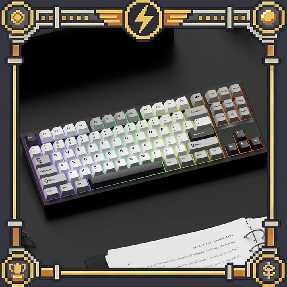 

WEIKAV STARS80 Wireless Keyboard FR4 Positioning Plate Gaming Keyboard Three-Mode Connection 16 Million Color Backlight Effect