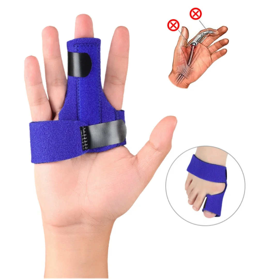 

Finger Fixing Strap with Detachable Aluminum Adjustable Finger Support Brace Fastening Tape for Finger Foot Protective Gear