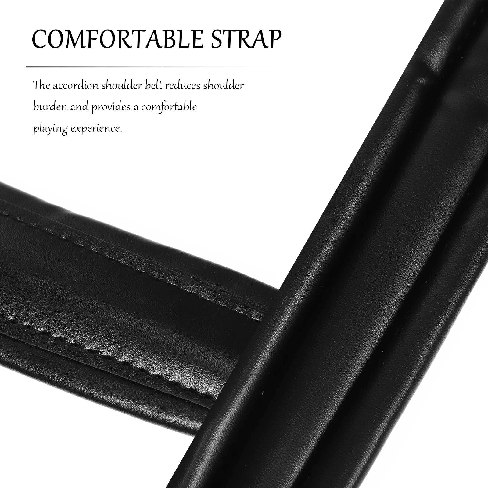 

Versatile Black Accordion Strap Adjustable Comfortable Shoulder Belt Suitable for Most Accordions Accessory