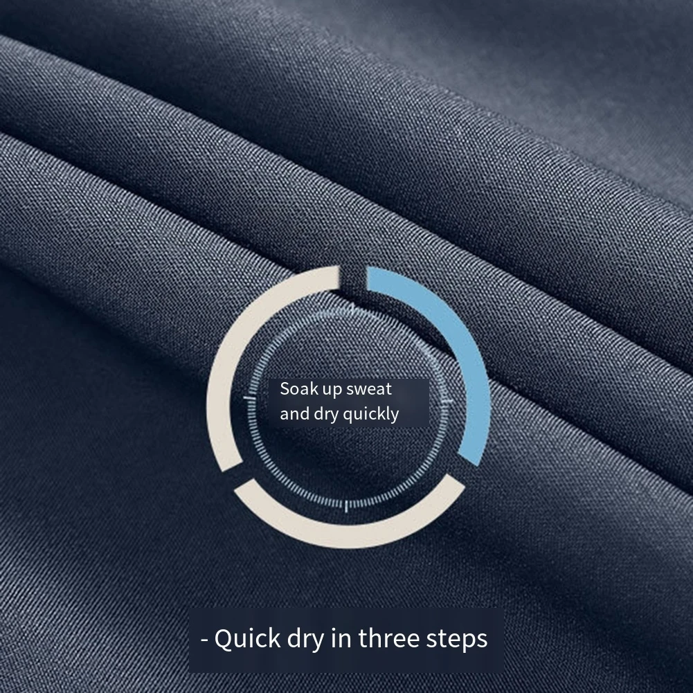 شورت أزرق سريع الجفاف يسمح بالتهوية بطبقة مزدوجة شورت يسمح بالتهوية ملابس رياضية رجالية تصميم عالي المرونة بلون واحد