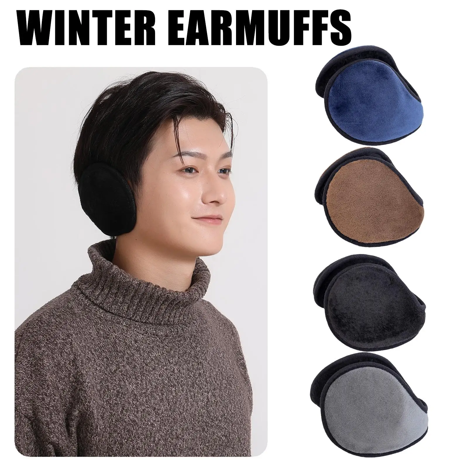 Warm Thicken Velvet Earmuffs Winter Outdoor Cycling Fur Muffs Ear Cover Fleece Soft Cycling Men Protector Women Plush Ear R N4O2