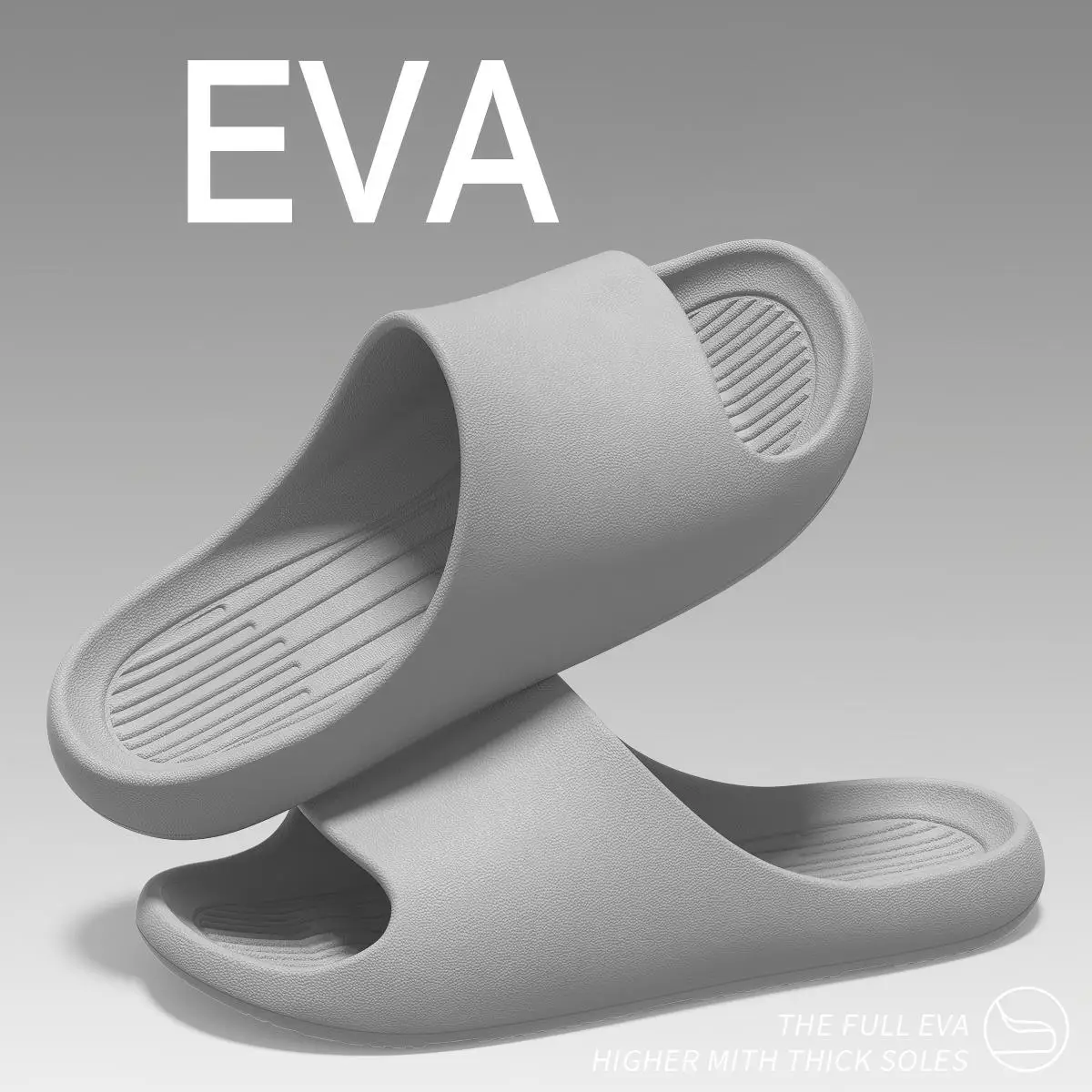 Men's Thick-Soled Slippers with a Stepping-On-Clouds Feel, Women's New Popular Style, Couple's Indoor Home Soft and Comfortable Parent-Child Slippers