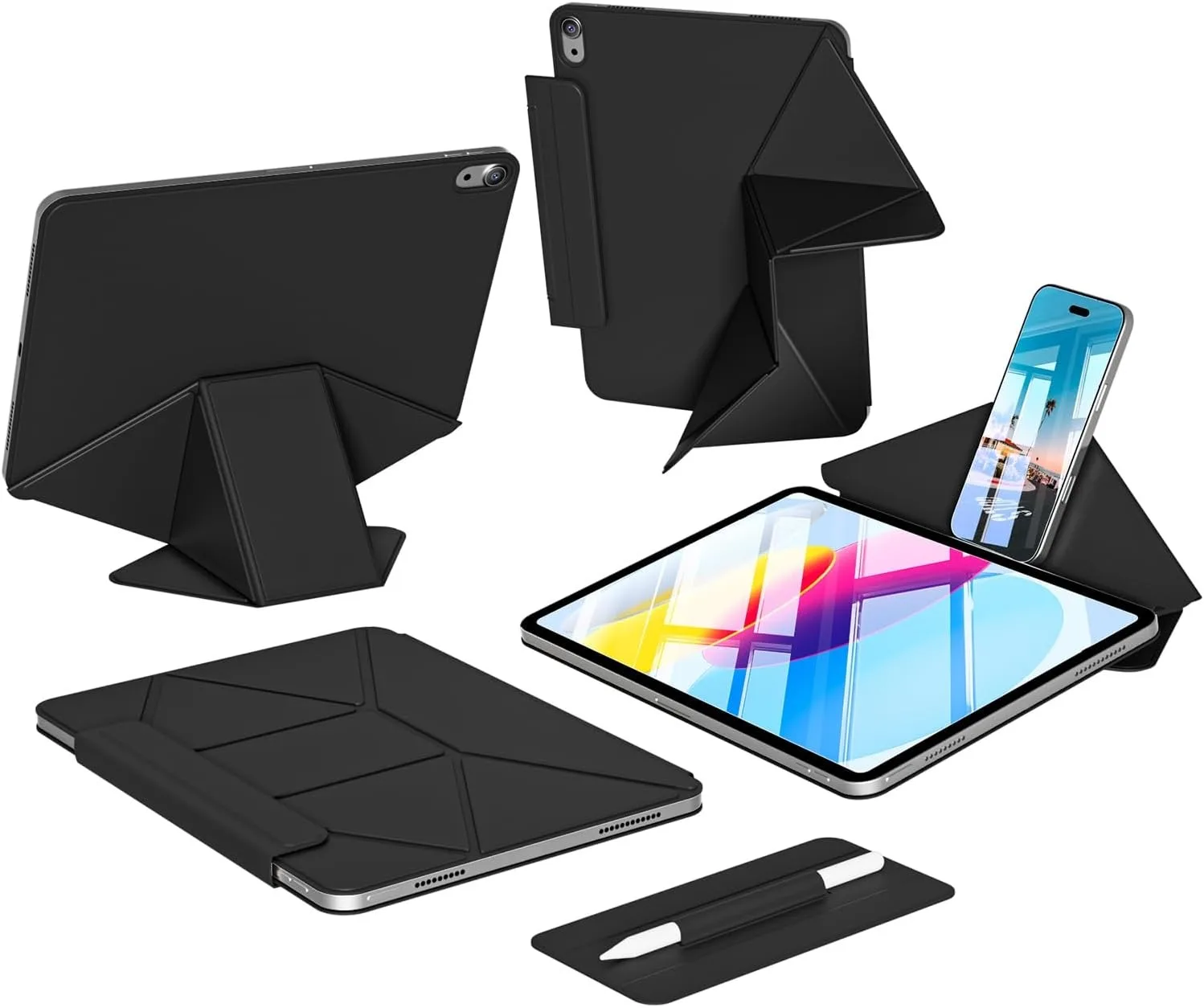 

RBP Magnetic Case for iPad a16 11/10th Gen,iPad Air 11 45678th Gen /Pro 11 12.9 13 inch Mini 67 Magnetic Multi- fold Stand Cover