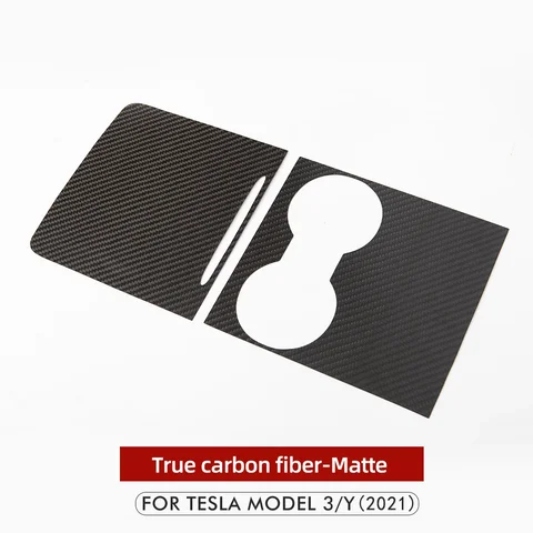 Крышка Центральной Консоли Из Карбона Для Tesla Model 3/Y 2021-2023, Аксессуар Для Интерьера