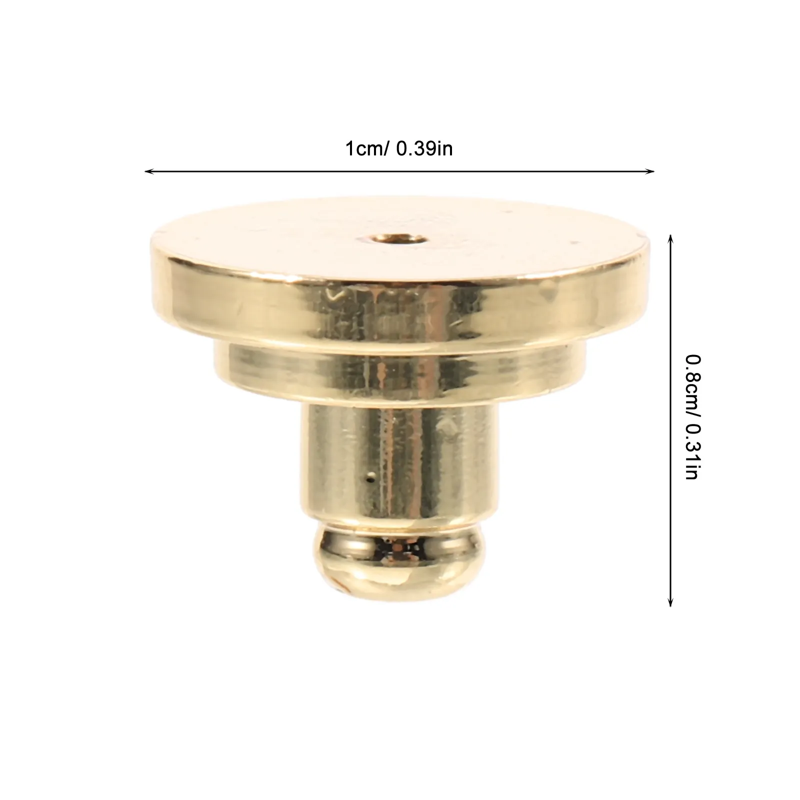 Brass Plated Earring Backs Anti-Droop Secure Locking Backstops for Heavy Studs Pierced Earrings Support Discs Earring