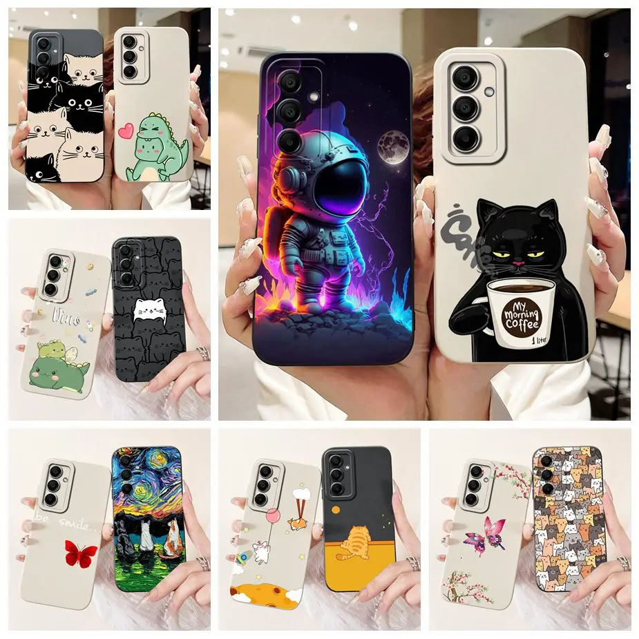 For Samsung Galaxy A16 Case SM-A165F Cute Cat Dinosaur Cartoon Cover Durable Phone Case For Samsung A16 A 16 5G A166B Soft Shell