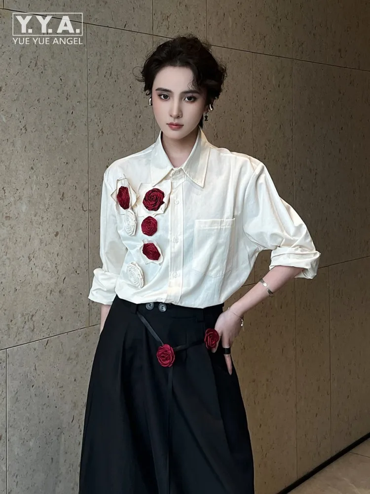 

Новая элегантная женская блузка с длинным рукавом, однобортная, с квадратным вырезом, свободного кроя, модный повседневный топ