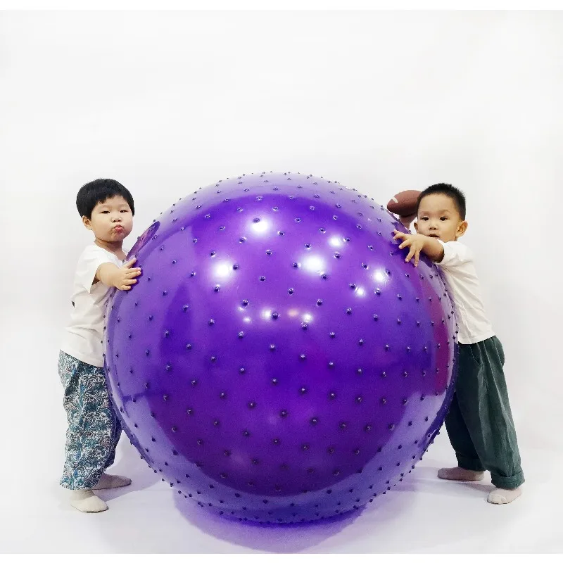 Oversized Yoga Exercise Ball 95‑120cm, Kids Sensory Training Giant Fitness Massage Balance Inflatable Ball