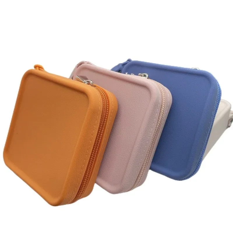 Silicone Small Wallet Multifunctional Storage Bag Coin Purse Data Cable Organizer for Women Lipstick Cosmetic Pouch