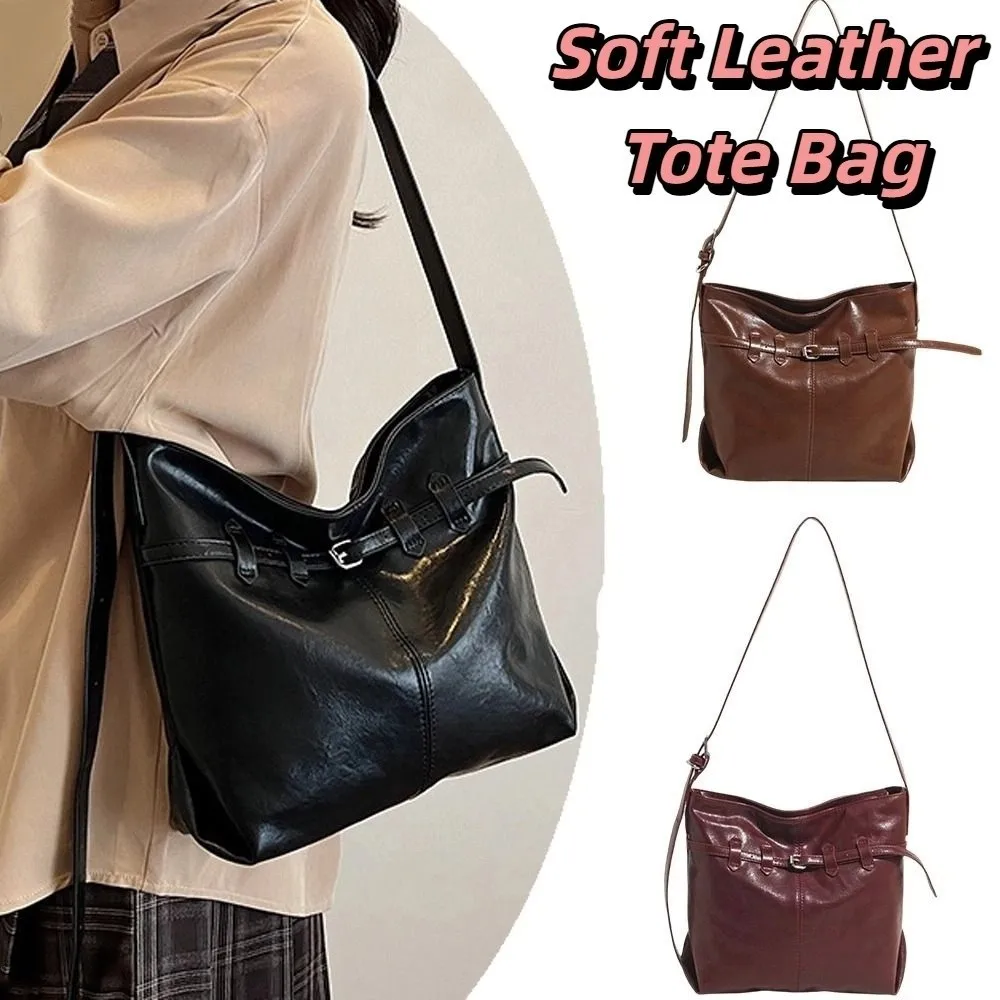 

Элегантная сумка-тоут из мягкой кожи, легкая дорожная сумка на плечо, сумка через плечо большой вместимости, дорожная сумка