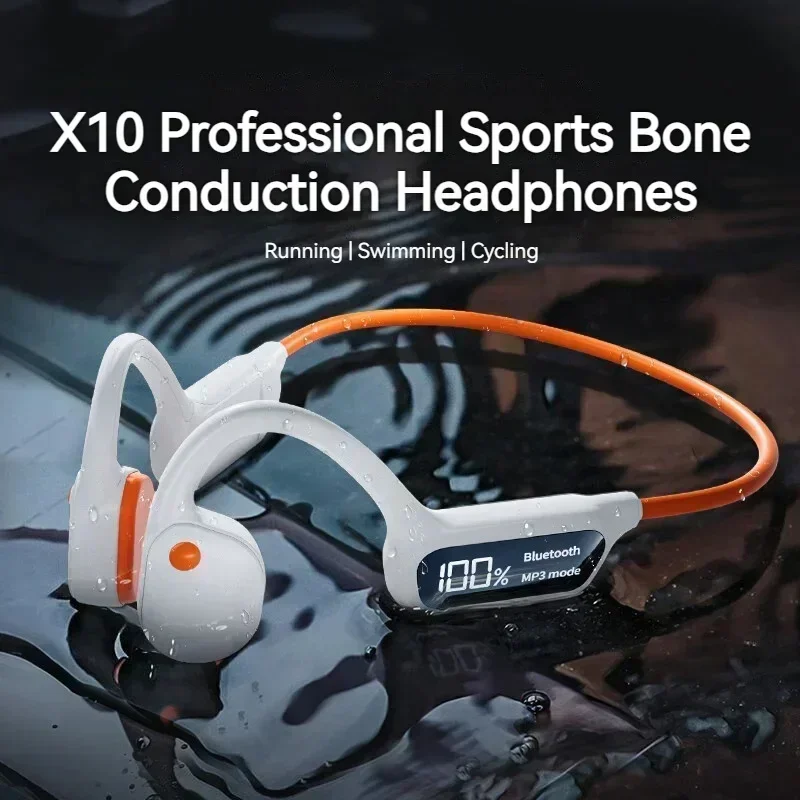 X10 casque Bluetooth à Conduction osseuse affichage numérique natation étanche à une profondeur de 30 mètres étanche intégré 32G