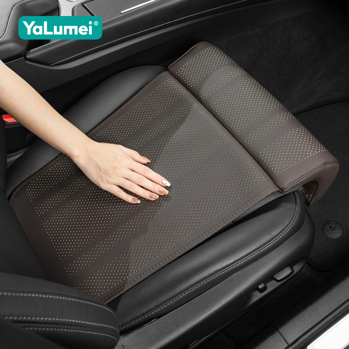 For Skoda Octavia Rapid Kodiaq Karoq Fabia Kamiq Superb Derivative Vision Car Seat Pad Leg Support Pillow Cover Memory Foam