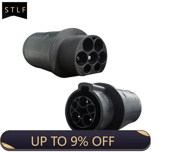 Type 2 to Type 1 32A EV Charging Adapter AC Electric Vehicle Connector