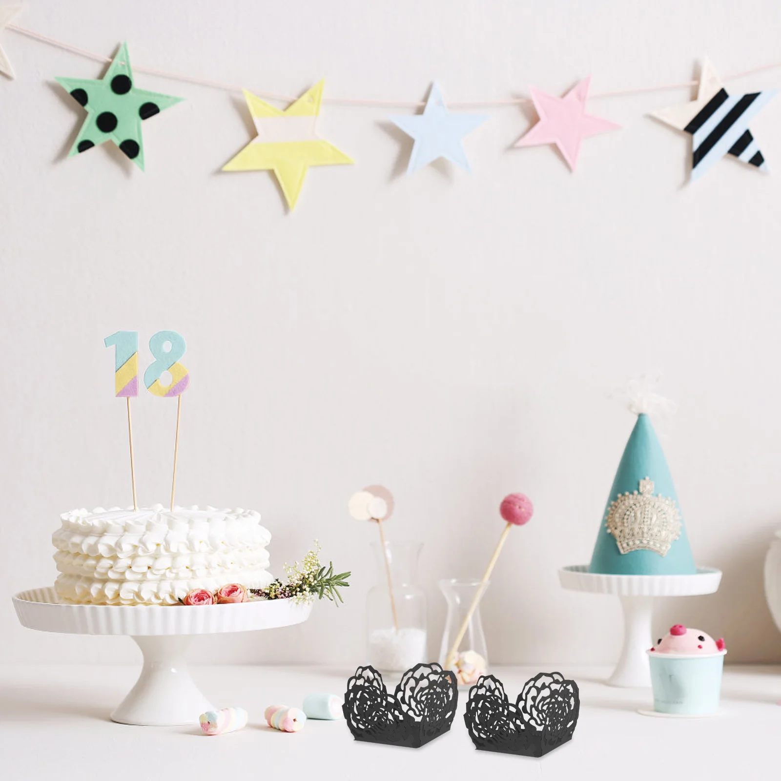 

50Pcs Chocolate Paper Cups Versatile Use Elegant Design for Weddings Parties Dessert Tables Baking Muffins Truffles