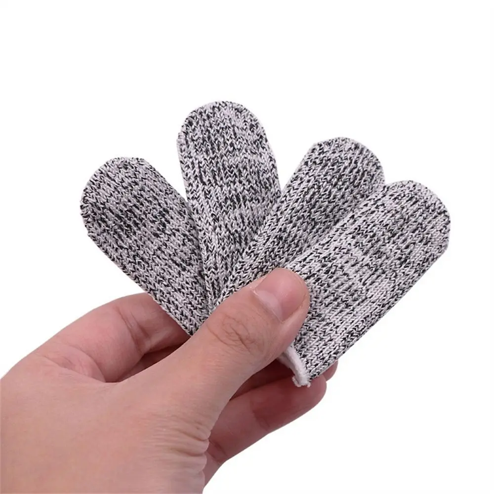 10Pcs Safety Anti-Cut Finger Cover Durable Flexible Finger Protector High-Strength Safety Finger Sleeve Safety Protective Tool