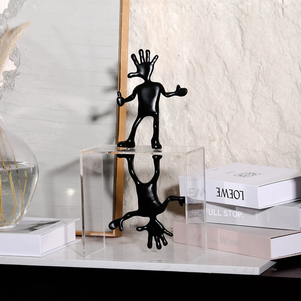 Elegant Handcrafted Custom Design Project Use Modern Abstract Figurine Sculpture Interior Home Decor Items for Living Room Art