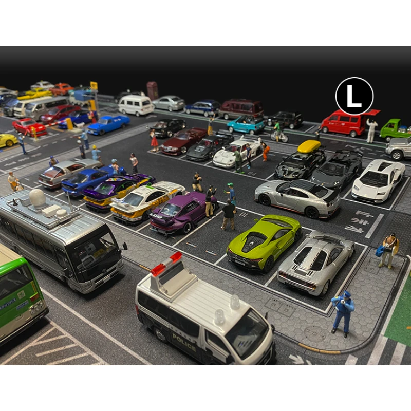 1:64 Scale Model 100X50cm Car Mat Tokyo Streets Road Scene Accessory Parking Lot Mat For Diecast Vehicle Display Mouse Pad Gifts