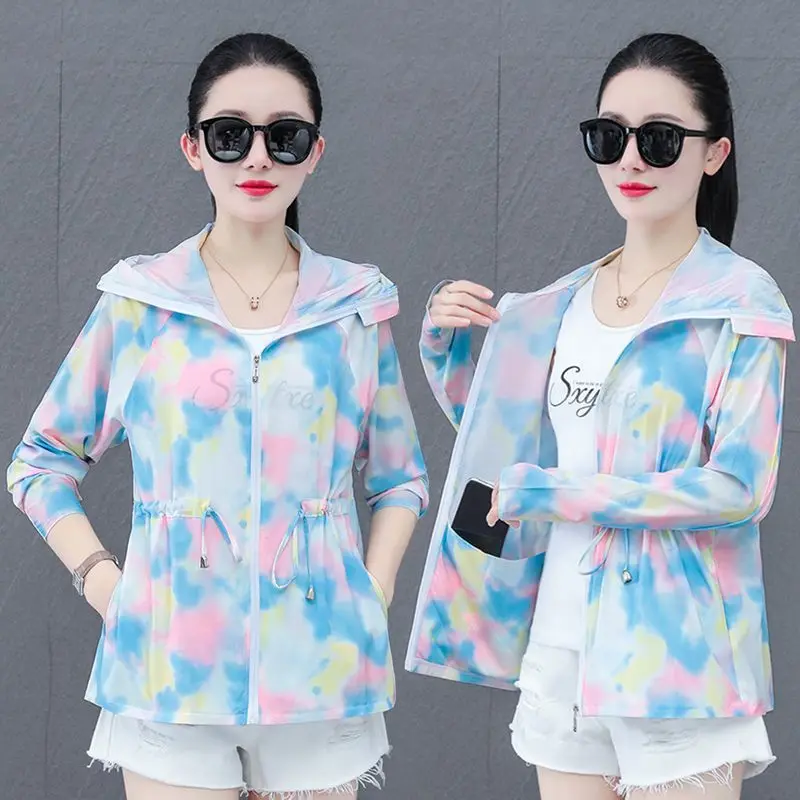

Fashion Sunscreen Coat Woman Summer 2026New Sun Protection Clothing Jacket Female Ultraviolet Hooded Breathable Outwear Thin Top