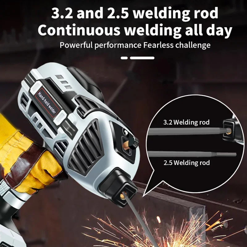 220V/110V±10% Handheld Welding Machine Portable Arc Welder 4600W Automatic Electric Welder Home Welding Tool