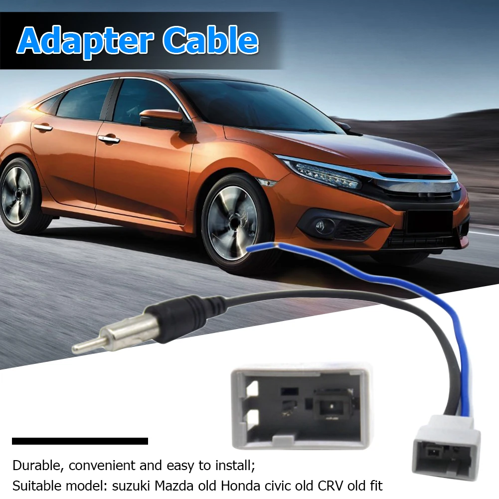Car Radio Audio Antenna Cable for Honda Civic CR-V FIT Mazda Suzuki Female Connector Antenna Adapter Car Accessories
