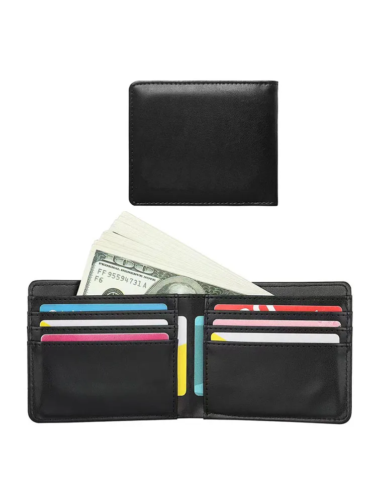

2024 Fashion Men's Coin Purse Wallet Man PU Leather Wallet Card Holder ID Money Bag Wallet Male