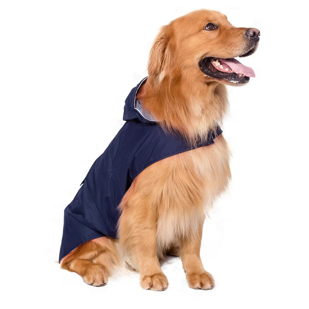 Dog Raincoat Small Large Dogs Waterproof Pet Clothes Reflective Dogs Rain Coats Hooded Jacket Raincoat Chihuahua