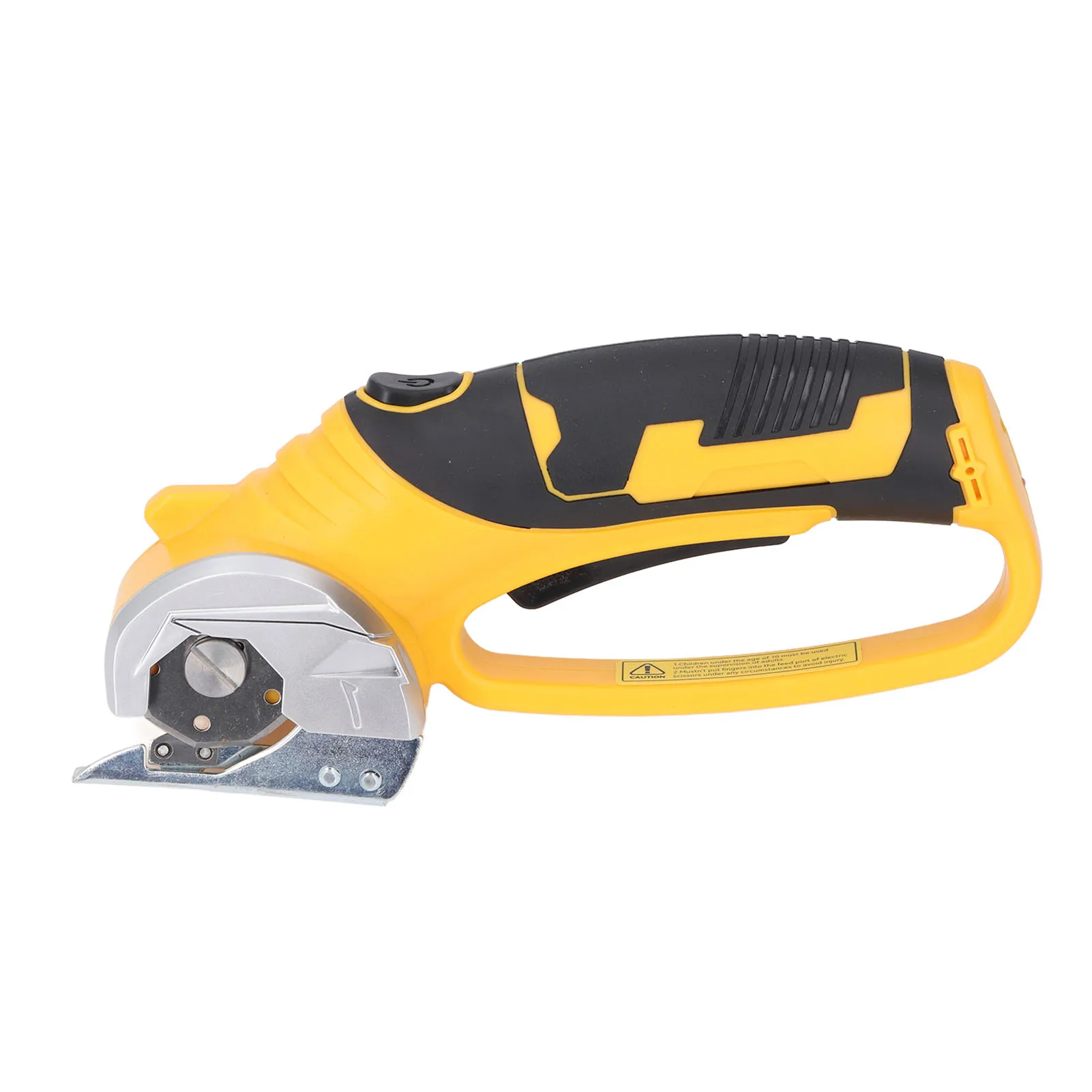 Draadloze elektrische schaar, handbediende roterende snijmachine met LED-lamp, voor het snijden van stof, tapijt, karton en leer, een handig gereedschap voor naai- en knutselwerk.
