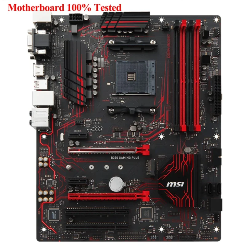 100% Tested FOR MSI B350 gaming PLUS Motherboard Support Ruilong 5 2600X