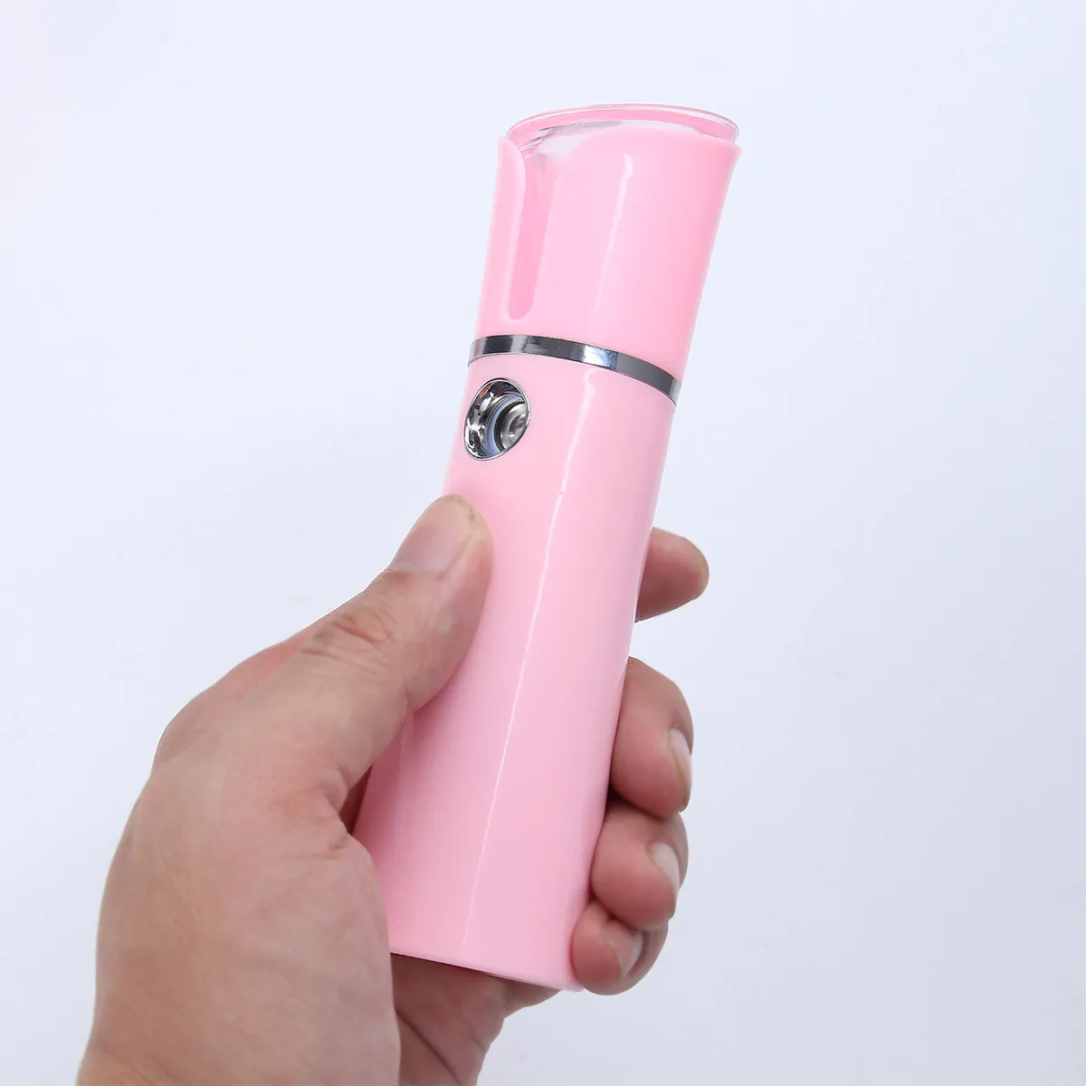 Compact Facial Steamer 25ml Tank 37V 150mAh Battery Ultrafine Mist Sprayer for Skincare Pink Facial Steamer Pore Cleaner