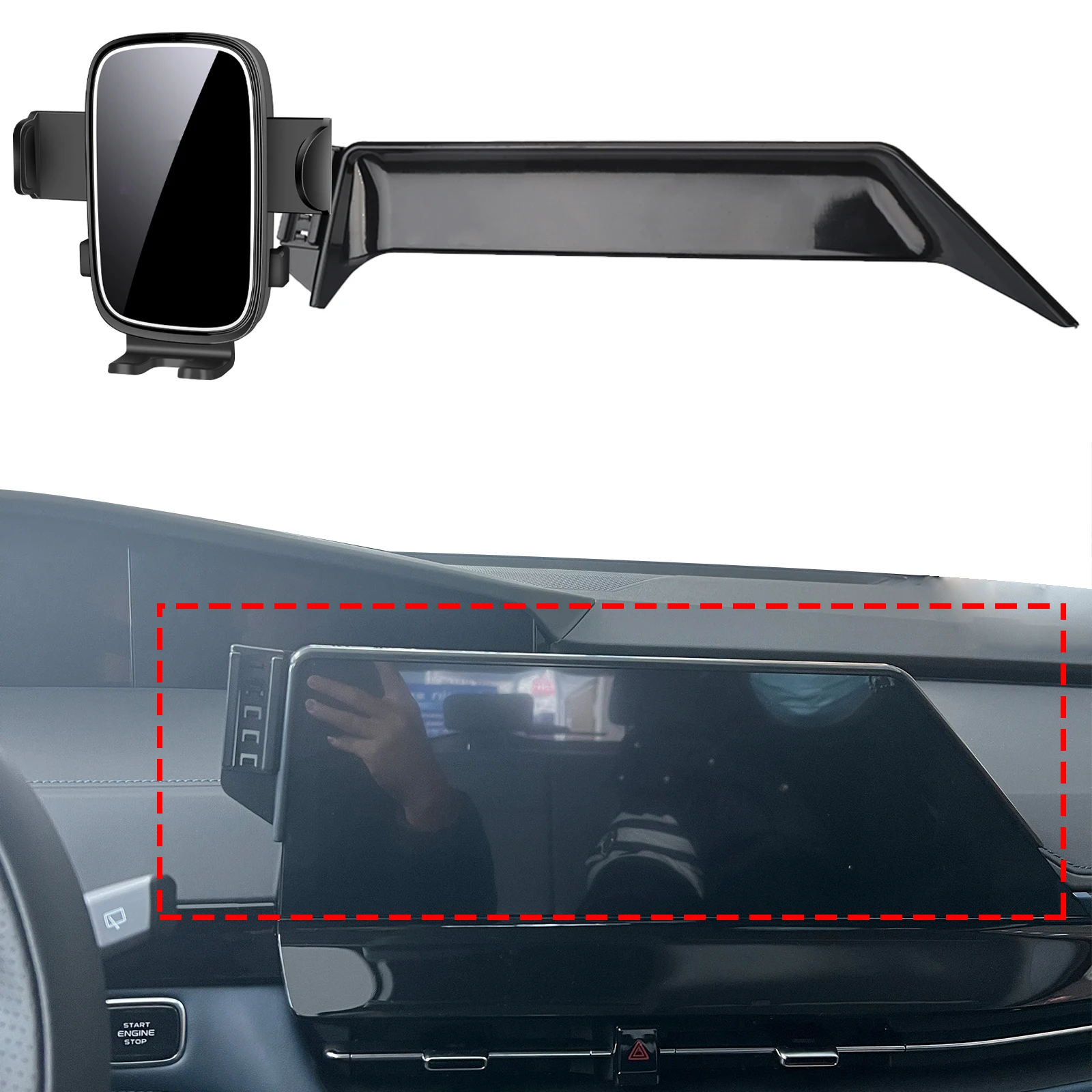 

fit for Chang UNI-K UNIK 2022 2023 2024 Custom Fit Phone Holder Mount Dashboard Screen Base No Drill Car​​ accessoires