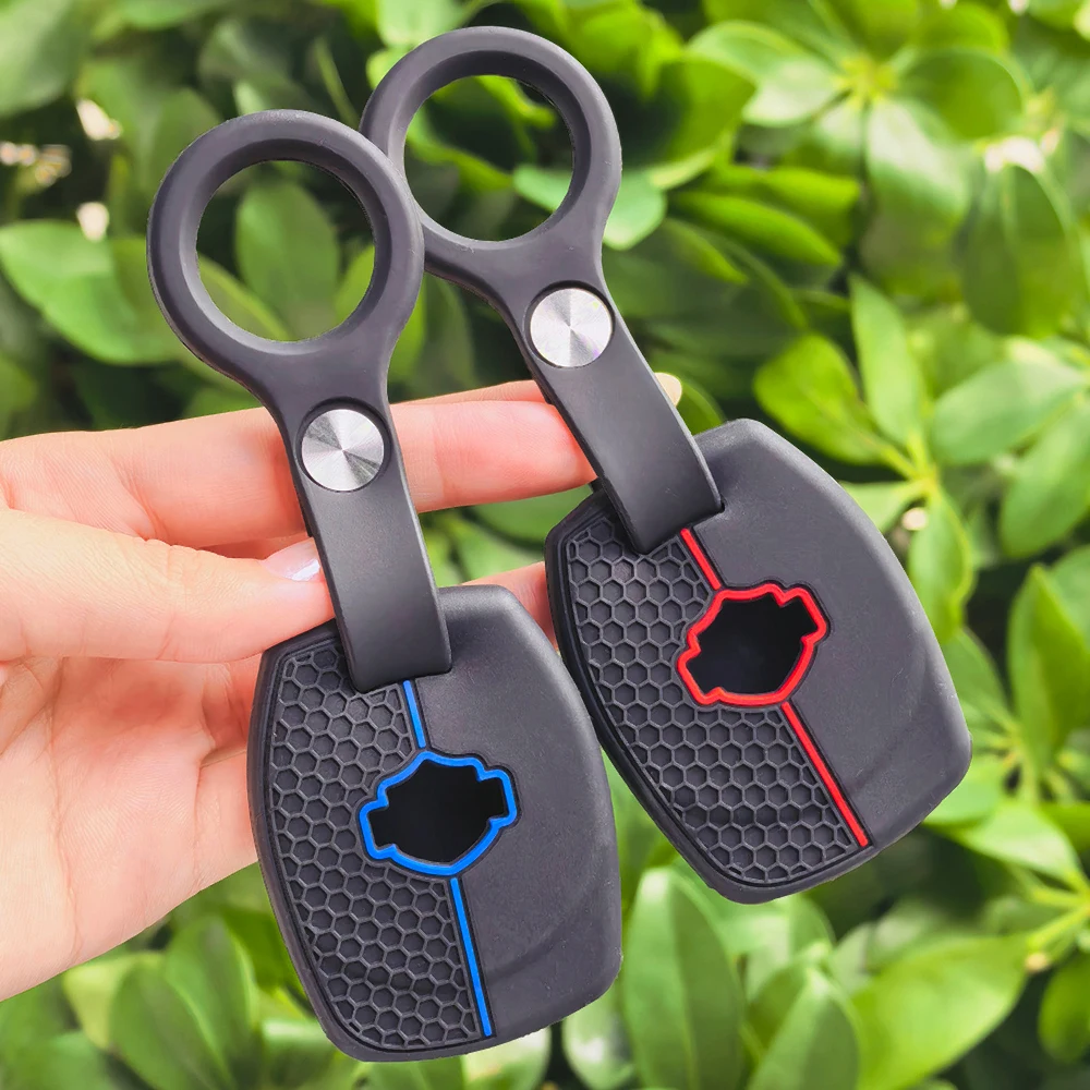 Silicone Key Fob Case Cover For Harley Davidson Sportster S 1250S & Pan America RA1250/ADV 2021-2023 Motorcycles Keychain