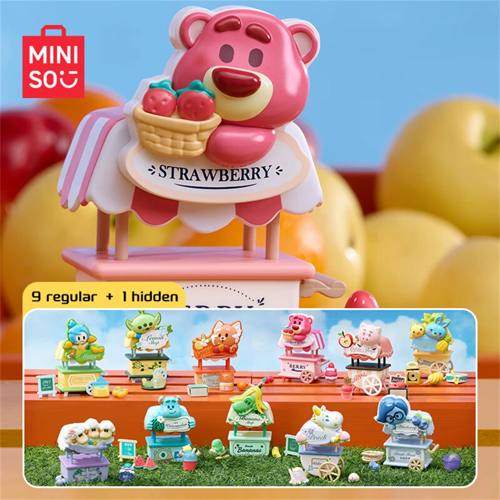 MINISO Disney Pixar Fruit Market Series Anime Figures Toy Story Inside Out Blind Box Collectible Ornament Mystery Gift Wholesale
