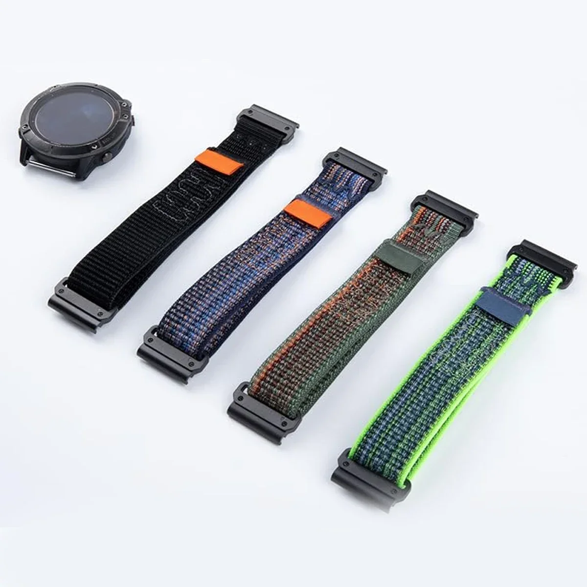 Nylonarmband für Garmin Uhren Fenix 8 FE 7 7X Pro Enduro 3 Fenix 5 5X 6 6XPro 47mm 51mm Quick Fit 22mm 26mm Gewebtes Band Uhrenarmband