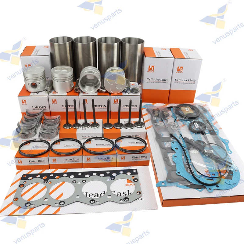 

For Isuzu C240 Engine Overhaul Rebuild Kit Piston & Piston Rings Cylinder Liner Full Gasket Set C240-3G C240-4G C240KPG C240KPJ