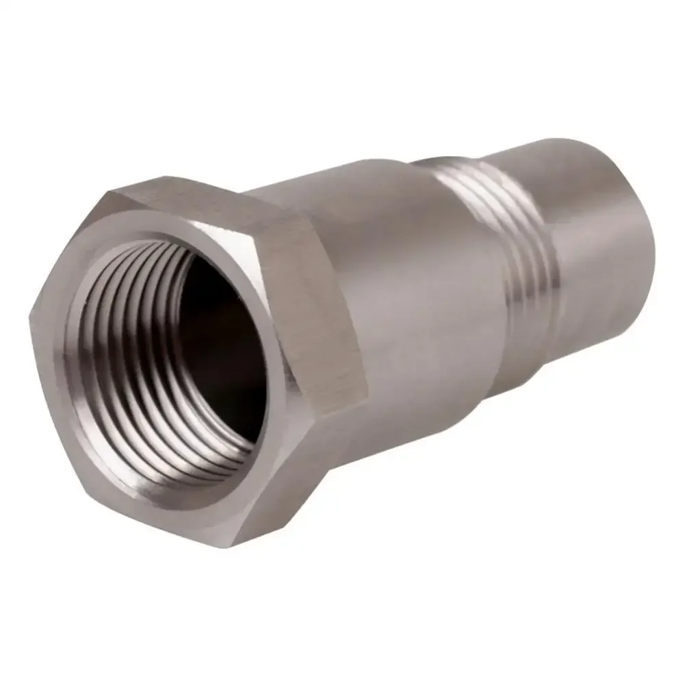 Adaptador de sensor de oxígeno M18x1.5 de 2 piezas Equipado con mini convertidor catalítico de tres vías para eliminar las luces de advertencia de fallas