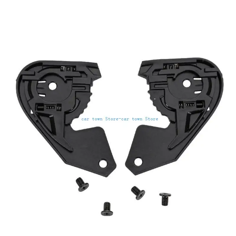 RXJE 1 Pair Helmets Basors Base Plate مع خوذات الدراجات النارية المسمار تواجه قاعدة جائزة الزجاج الأمامي لـ JHM-802 ESACT