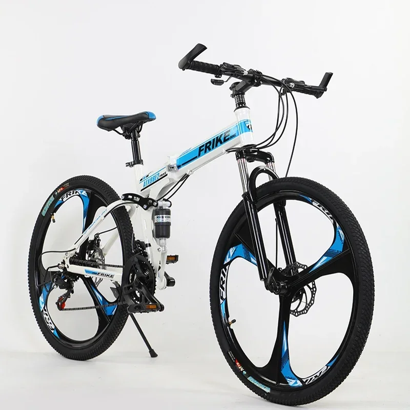 Factory hot sale High-carbon steel 26 inch folding bike bicycle 21 speed foldable mountain bike