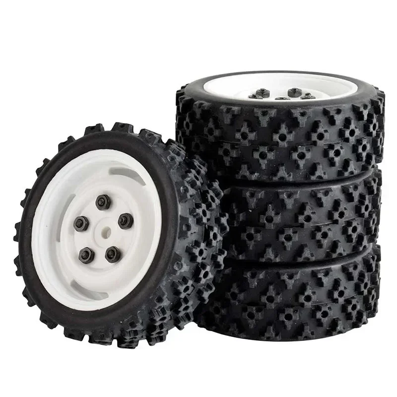 

1/10 RC Racing Car Wheels Rally Tyre & On Road Tires 12mm Hex for WLtoys 144001 144002 MJX 16207 16208 WPL C24-1 C54