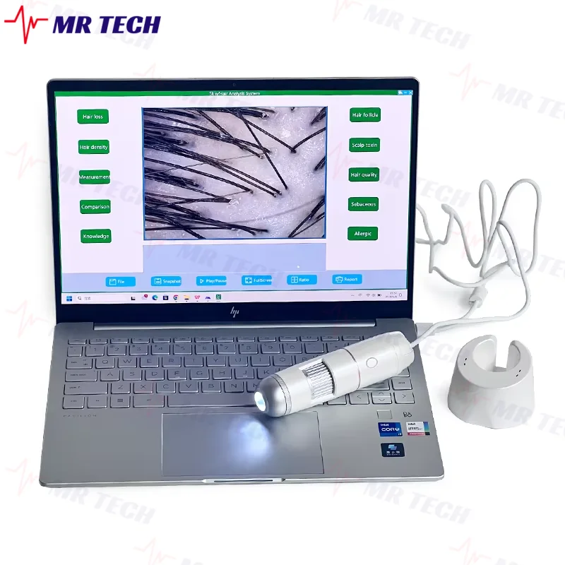 USB Electric Microscope 20X/200X Digital Microscope Camera For Scalp Facial Analyzer Skin Magnifier Supports Windows System