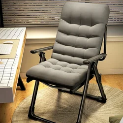 Adjustable Office Seat  9-Level Folding Nap Recliner Breathable Back Computer Chair Detachable Cushion Seat for Work and Rest