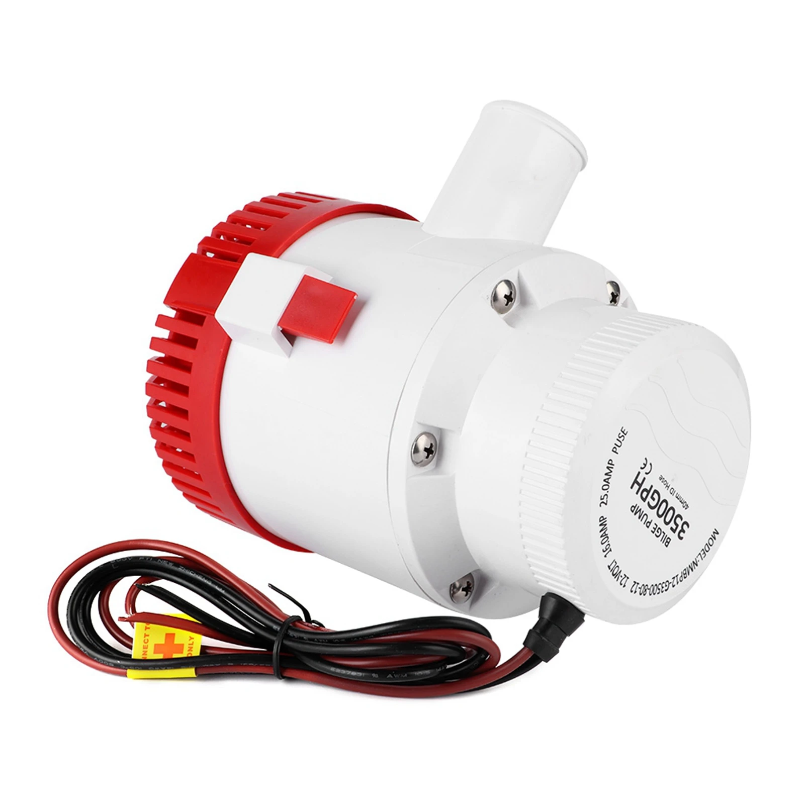 3500GPH 12V Professional Submersible Bilge Pump Marine Boat Yacht Accessory G3500‑01