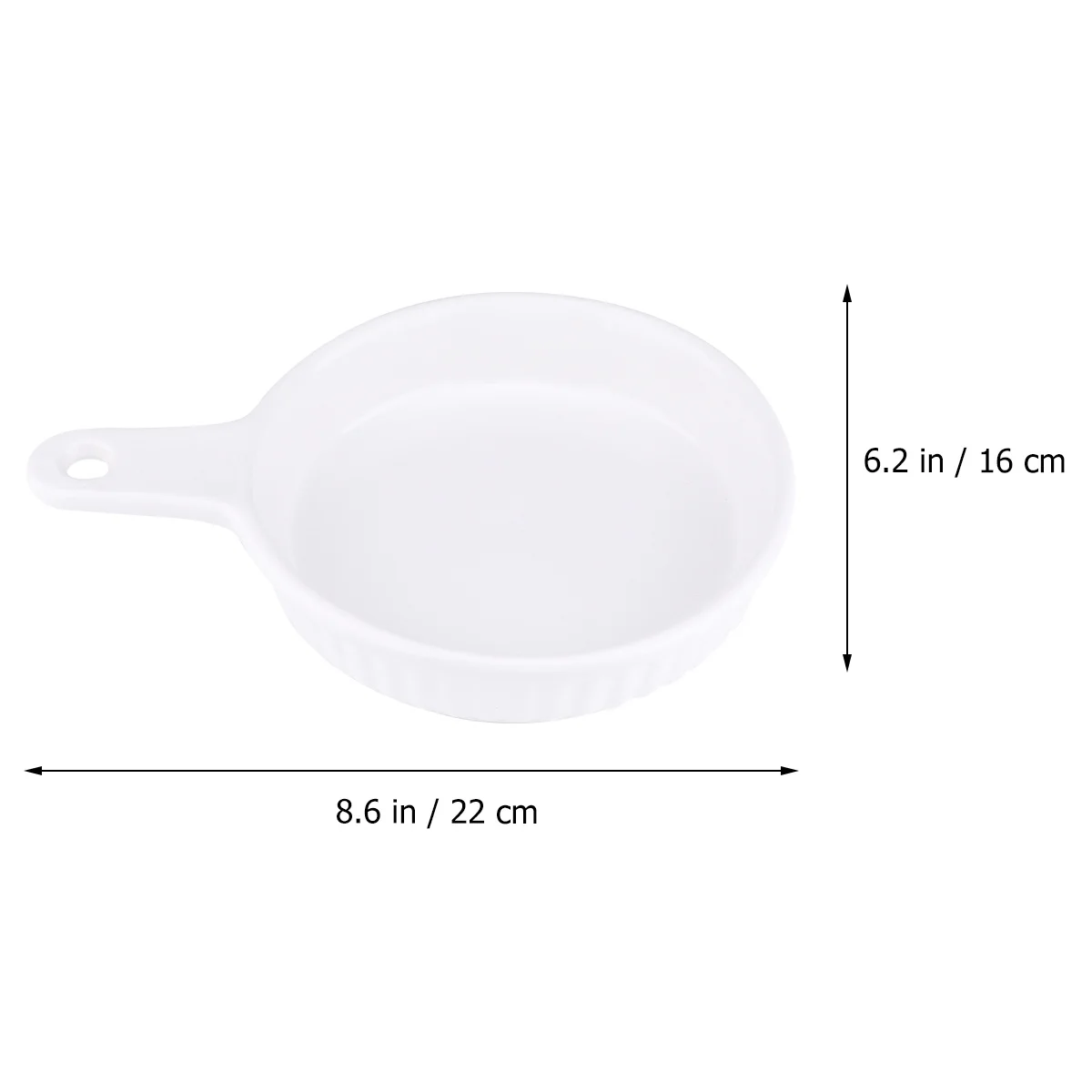 

1Pcs Round Ceramic Baking Pan White Delicate Ovenware Ceramic Tableware Snack Plate Food Container for Kitchen Party Celebration