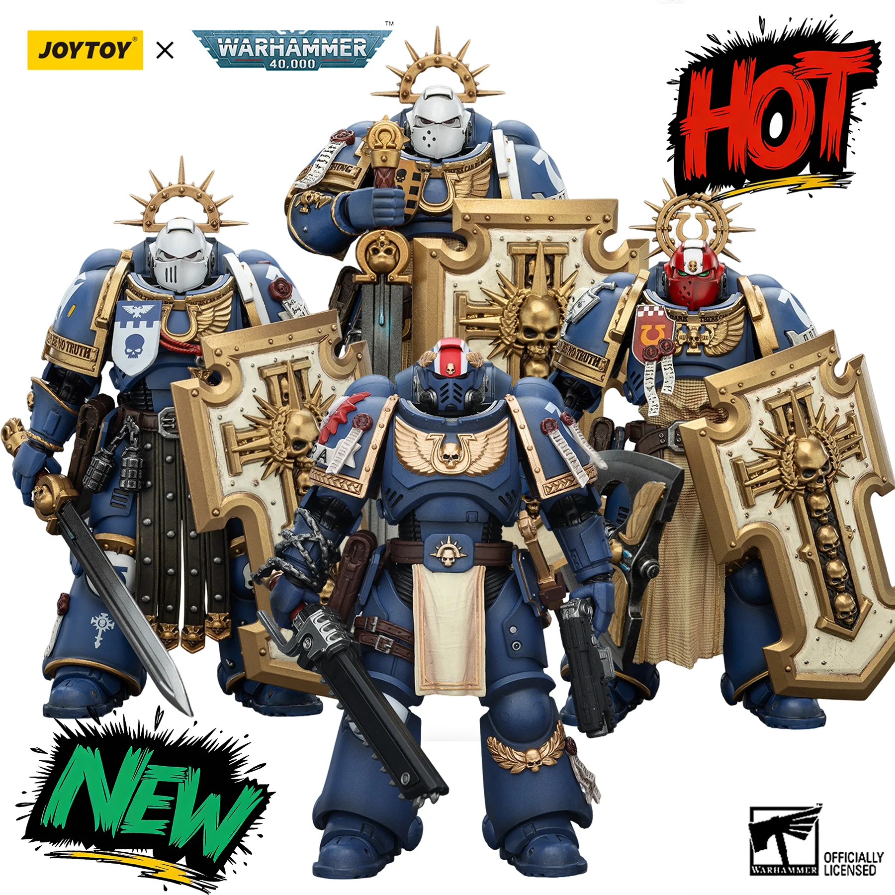 

JOYTOY Warhammer40K Фигурка Ultramarines Titus Victory Metaurus Levantus Torvald Аниме Фигурка Шарнирная подвижная модель Подарки