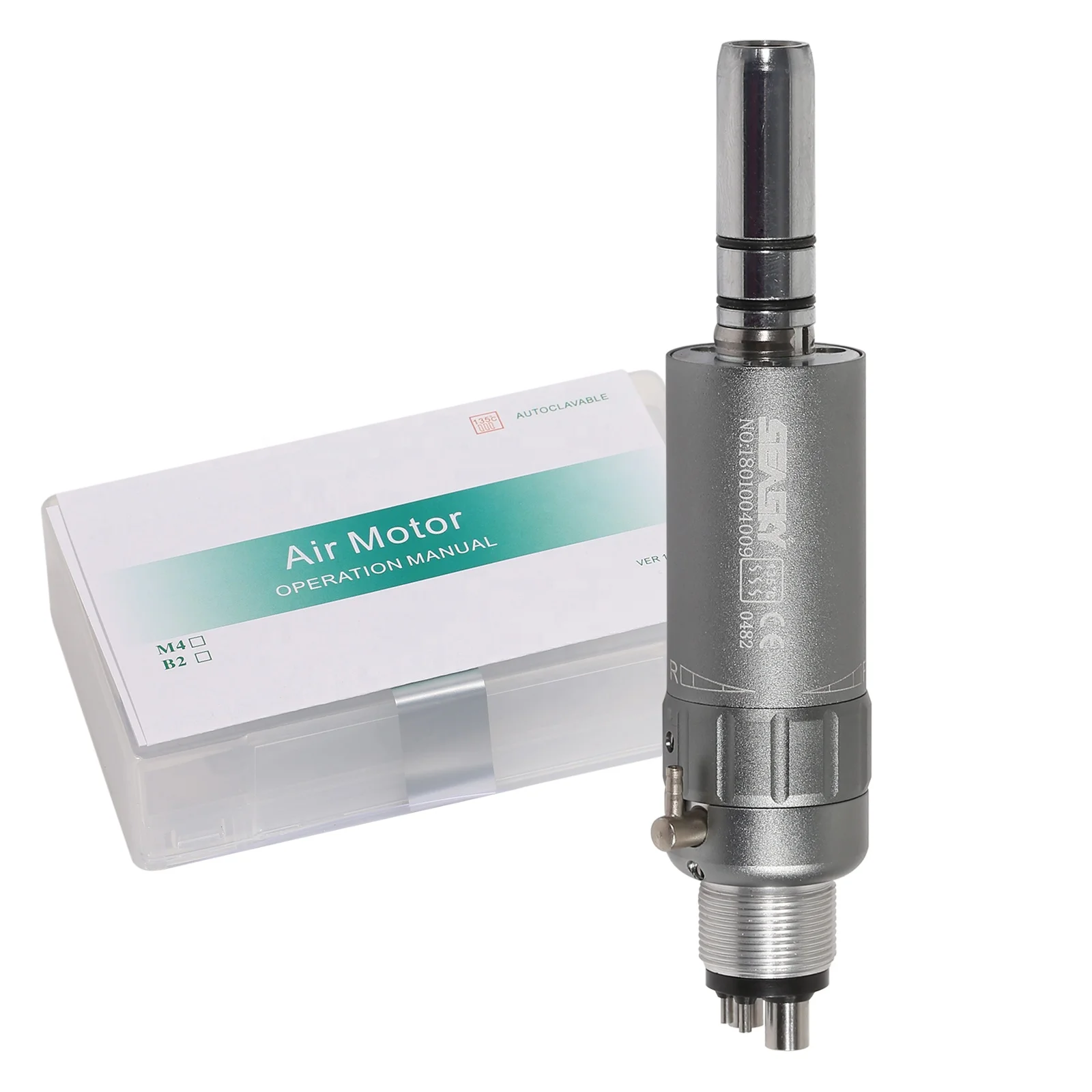 Hot Sale! den tal 4Holes Low Speed Air Motor Handpiece E-type fit N-S-K Contra angle P4