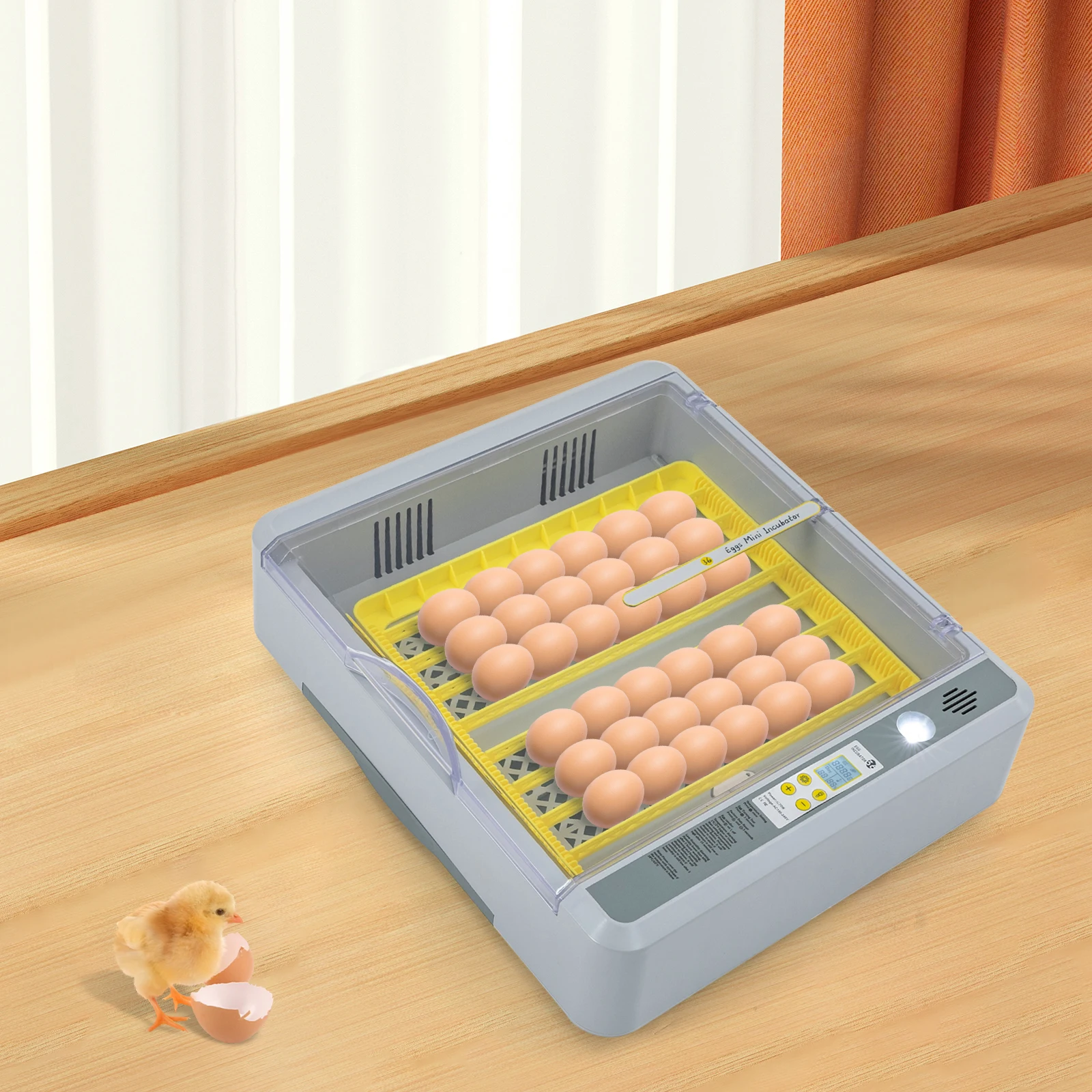 36 Eggs Incubator Digital Poultry Hatcher Machine with Automatic Egg Turning, Temperature & Humidity Control